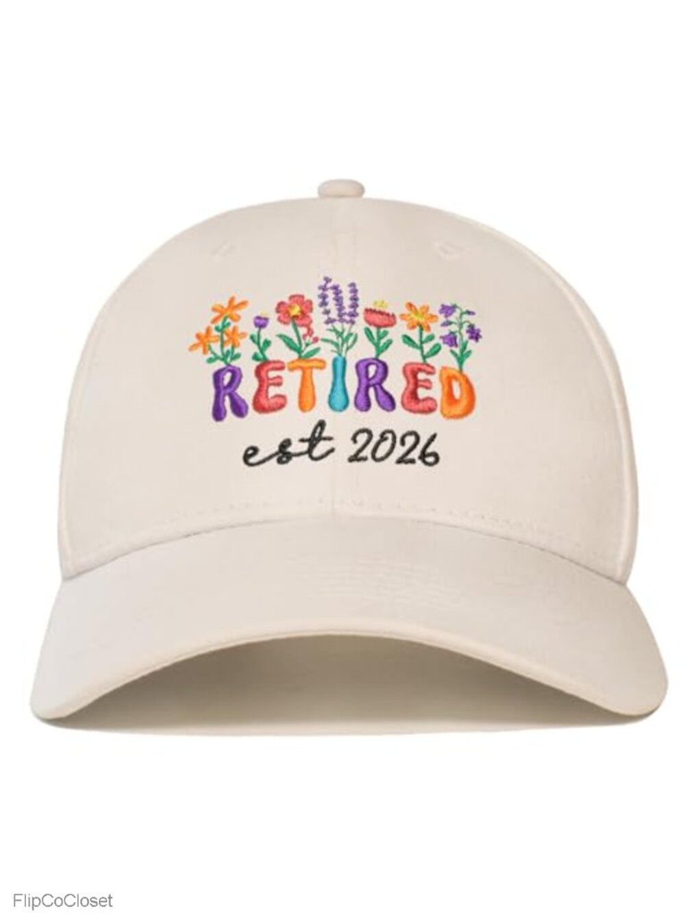 Retirement Gift Women Adjustable Floral Baseball Cap One Size Cotton